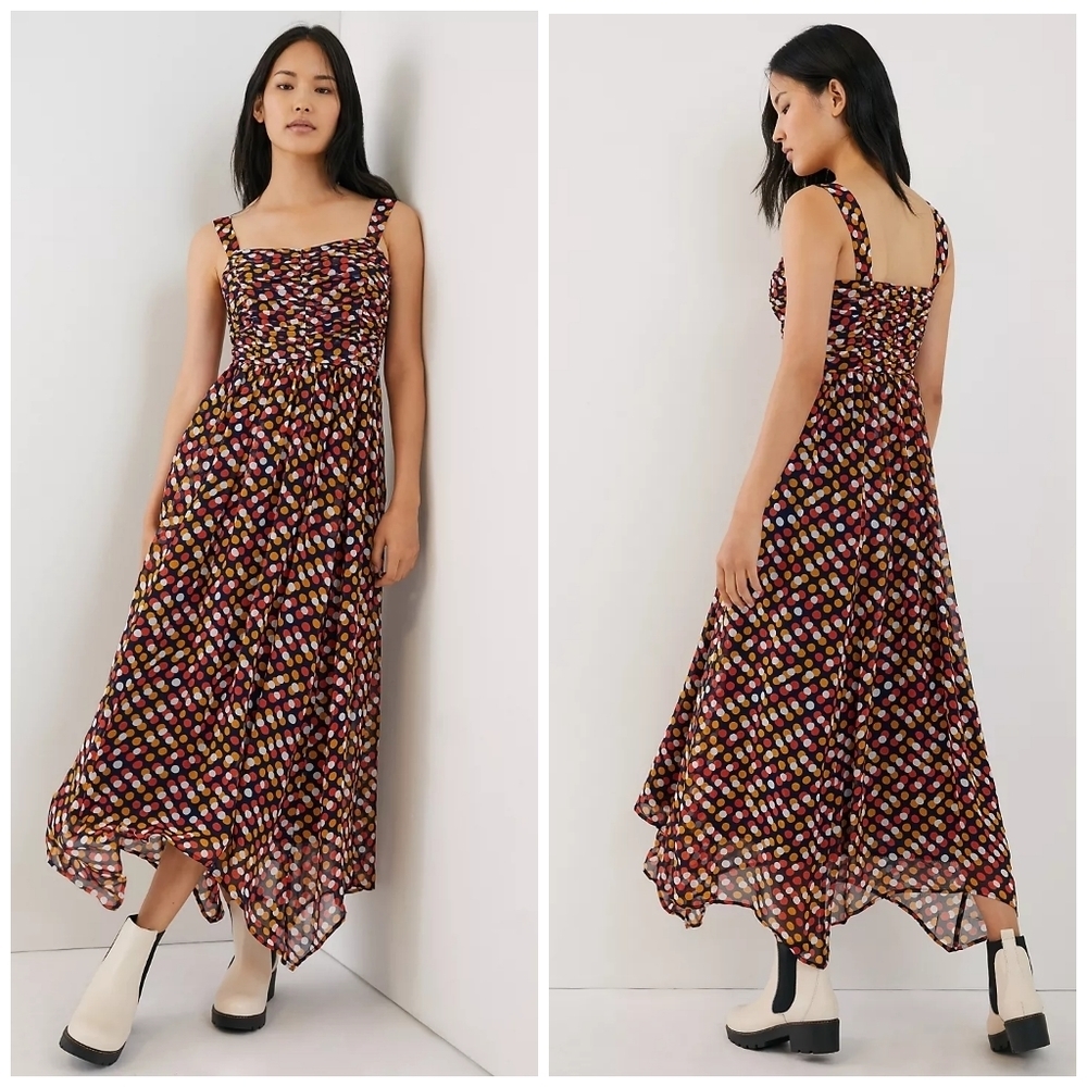 ANTHROPOLOGIE Maeve polka dot dress size 2